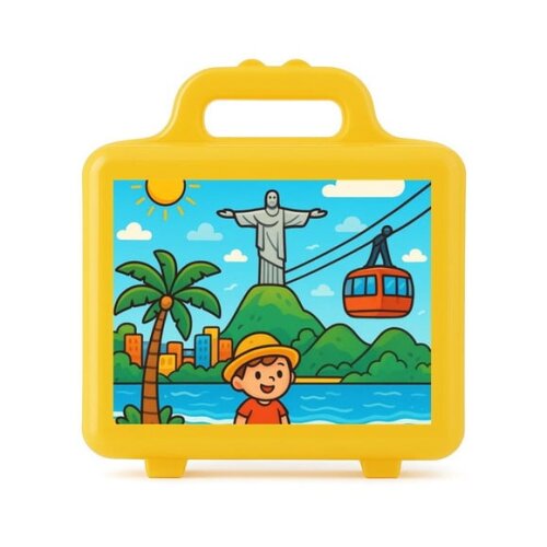 Maleta Plástica Personalizada 12x10cm Rio de Janeiro