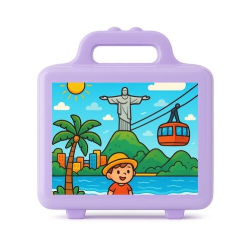 Maleta Plástica Personalizada 12x10cm Rio de Janeiro