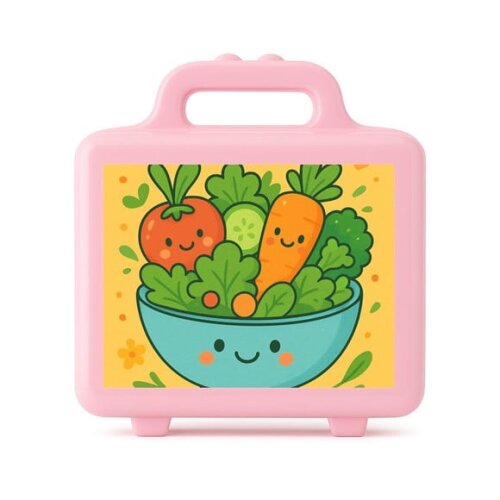 Maleta Plástica Personalizada 12x10cm Salada Divertida