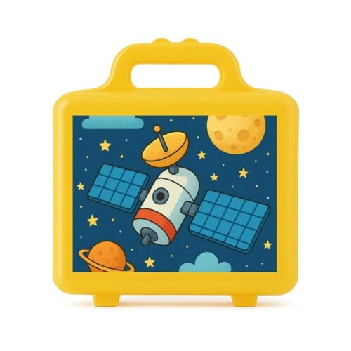 Maleta Plástica Personalizada 12x10cm Satélite