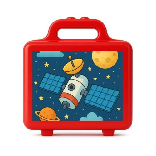 Maleta Plástica Personalizada 12x10cm Satélite