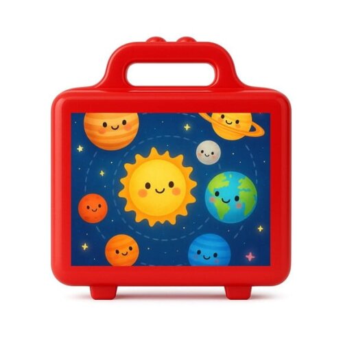 Maleta Plástica Personalizada 12x10cm Sistema Solar
