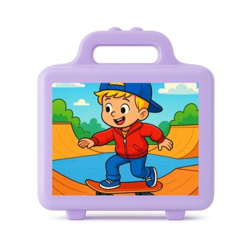 Maleta Plástica Personalizada 12x10cm Skate Kids