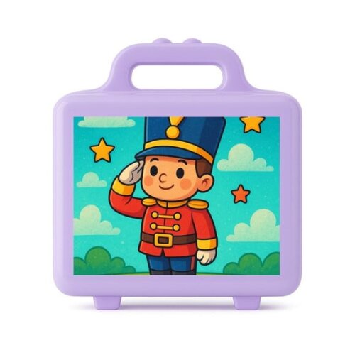 Maleta Plástica Personalizada 12x10cm Soldadinho de Chumbo
