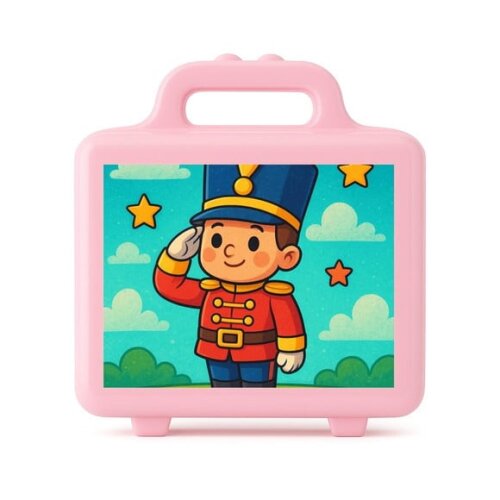 Maleta Plástica Personalizada 12x10cm Soldadinho de Chumbo