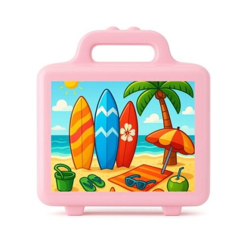 Maleta Plástica Personalizada 12x10cm Surf