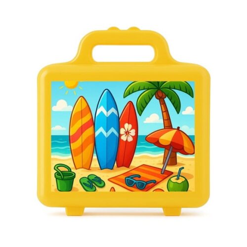 Maleta Plástica Personalizada 12x10cm Surf