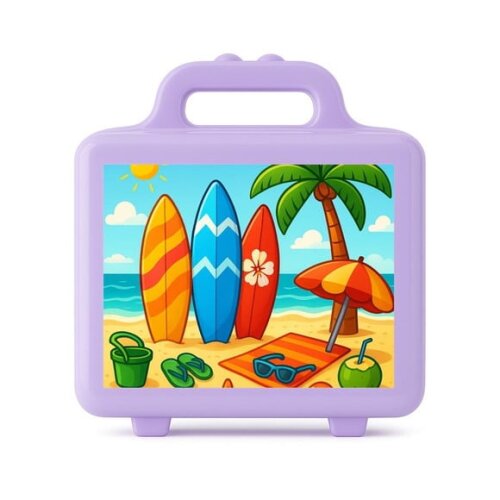 Maleta Plástica Personalizada 12x10cm Surf