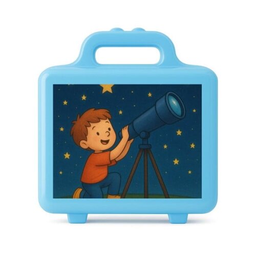 Maleta Plástica Personalizada 12x10cm Telescópio Kids