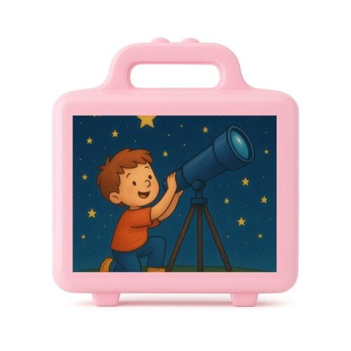 Maleta Plástica Personalizada 12x10cm Telescópio Kids