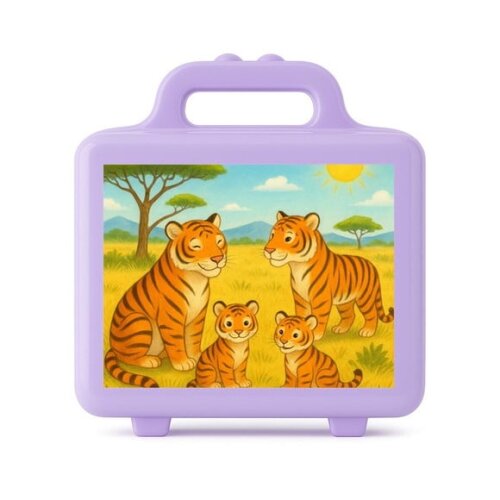 Maleta Plástica Personalizada 12x10cm Tigres