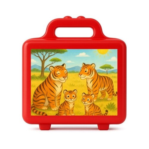 Maleta Plástica Personalizada 12x10cm Tigres