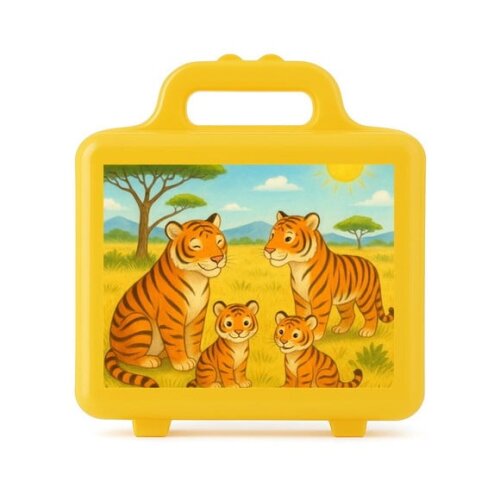 Maleta Plástica Personalizada 12x10cm Tigres