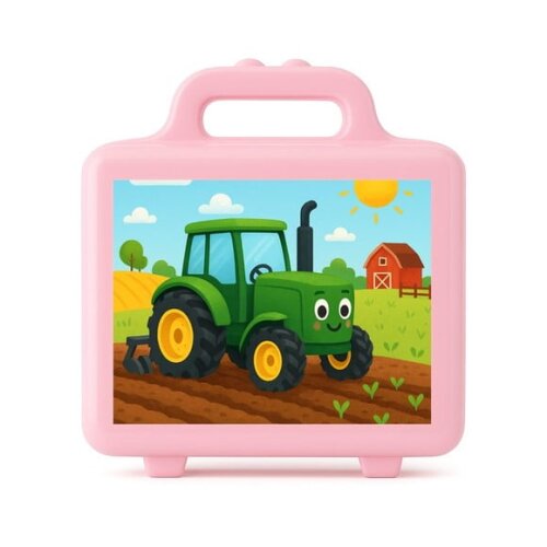 Maleta Plástica Personalizada 12x10cm Trator