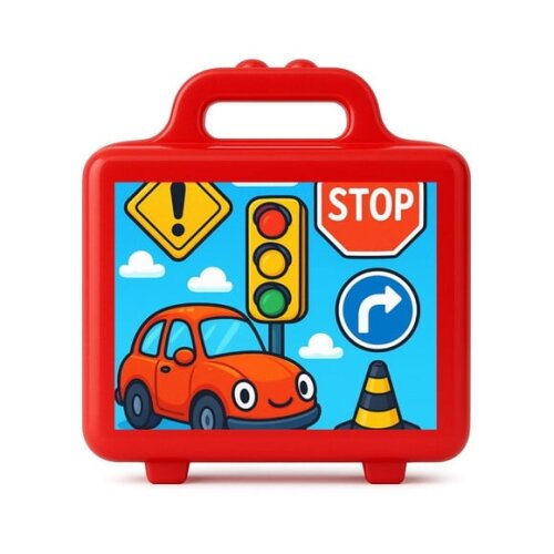 Maleta Plástica Personalizada 12x10cm Trânsito