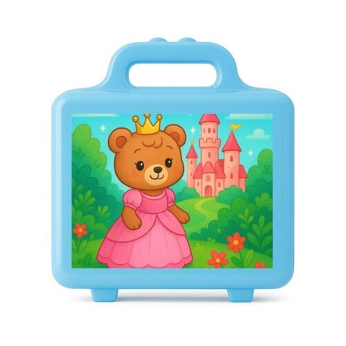 Maleta Plástica Personalizada 12x10cm Ursinha Princesa
