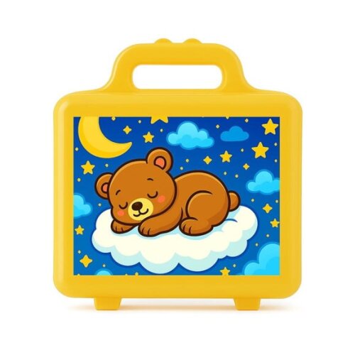 Maleta Plástica Personalizada 12x10cm Ursinho Soninho