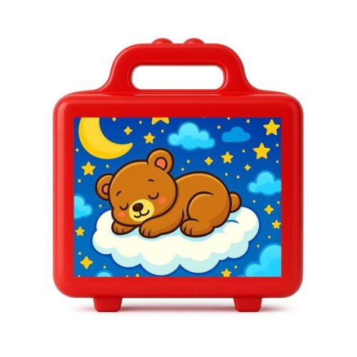 Maleta Plástica Personalizada 12x10cm Ursinho Soninho