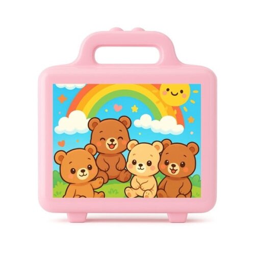 Maleta Plástica Personalizada 12x10cm Ursinhos Baby