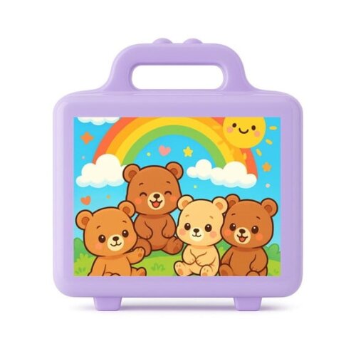 Maleta Plástica Personalizada 12x10cm Ursinhos Baby