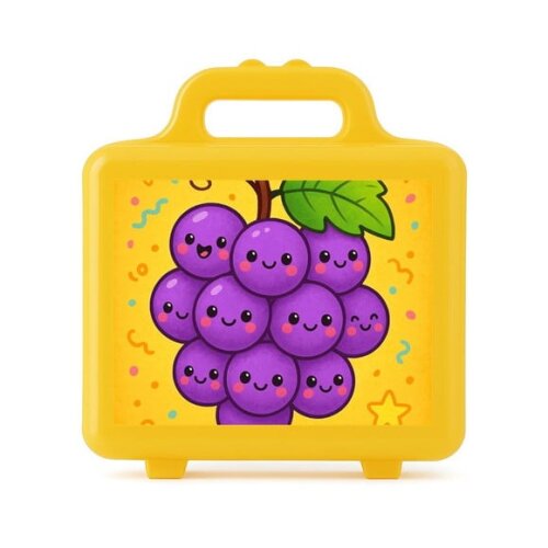 Maleta Plástica Personalizada 12x10cm Uvinhas Fofas