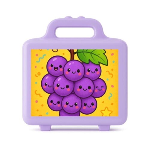 Maleta Plástica Personalizada 12x10cm Uvinhas Fofas