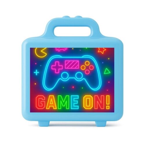 Maleta Plástica Personalizada 12x10cm Video Game Neon
