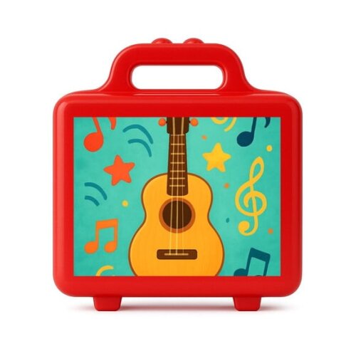 Maleta Plástica Personalizada 12x10cm Violão