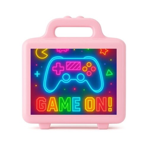 Maleta Plástica Personalizada 12x10cm Video Game Neon