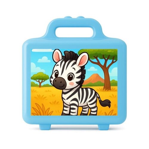 Maleta Plástica Personalizada 12x10cm Zebra Baby