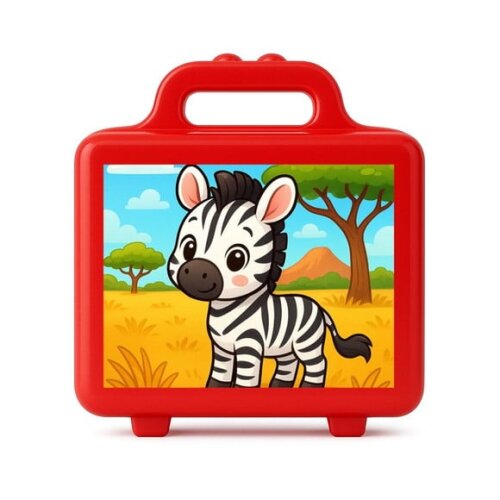 Maleta Plástica Personalizada 12x10cm Zebra Baby