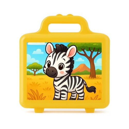Maleta Plástica Personalizada 12x10cm Zebra Baby