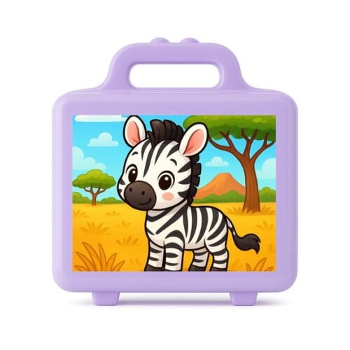 Maleta Plástica Personalizada 12x10cm Zebra Baby