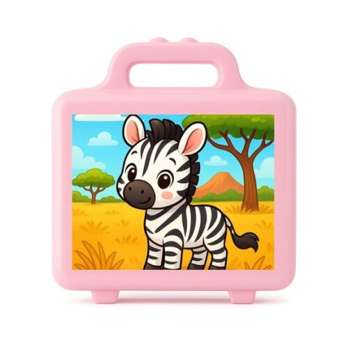 Maleta Plástica Personalizada 12x10cm Zebra Baby