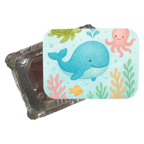 Marmitinha Personalizada 220ml Baleia Aquarela