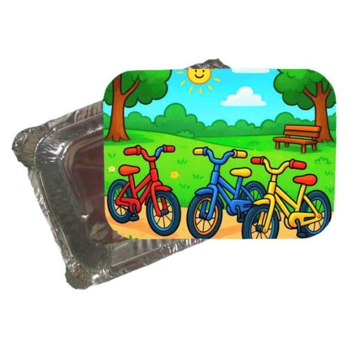 Marmitinha Personalizada 220ml Bicicletas Coloridas