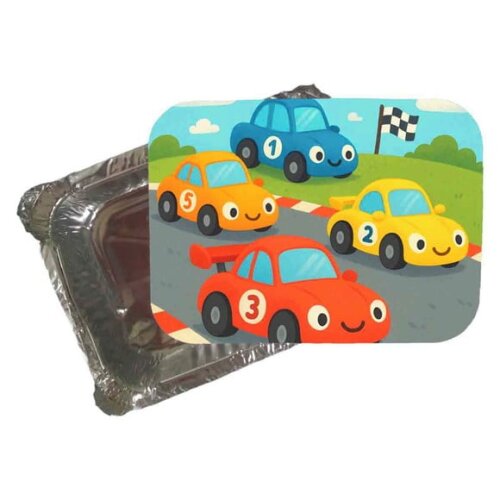 Marmitinha Personalizada 220ml Carros de Corridas