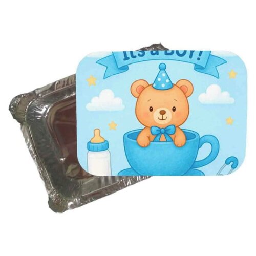 Marmitinha Personalizada 220ml Chá de Bebê Menino