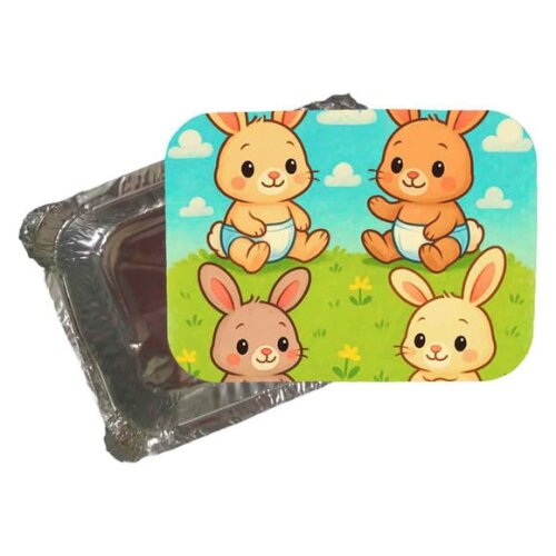 Marmitinha Personalizada 220ml Coelhinhos Baby