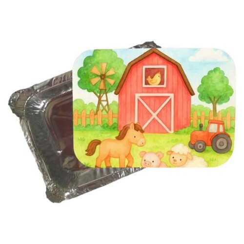 Marmitinha Personalizada 220ml Fazendinha Aquarela