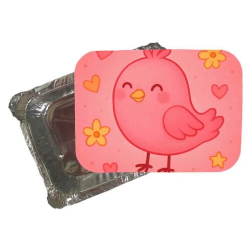 Marmitinha Personalizada 220ml Passarinho Rosa