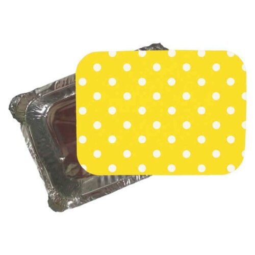 Marmitinha Personalizada 220ml Poá Amarelo