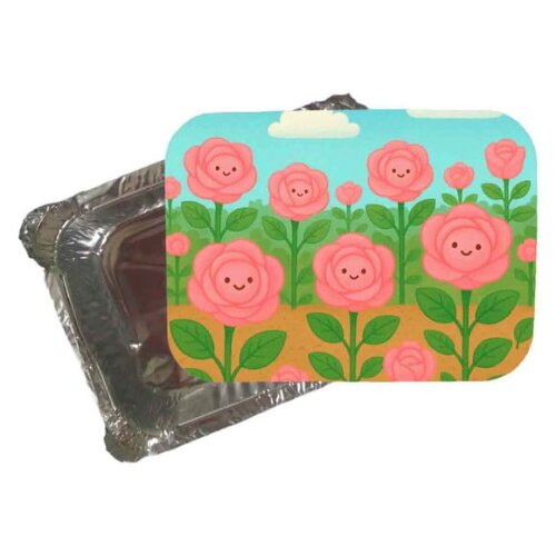 Marmitinha Personalizada 220ml Rosas Fofas