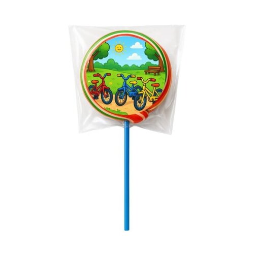 Pirulito Psicodélico Personalizado Bicicletas Coloridas