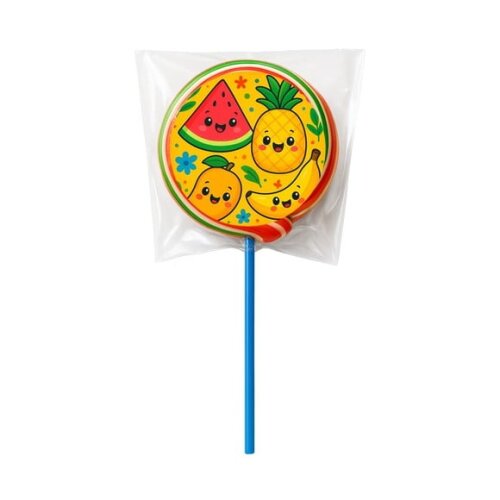 Pirulito Psicodélico Personalizado Frutas Tropicais