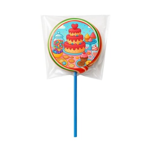Pirulito Psicodélico Personalizado Mesa Doces Coloridos