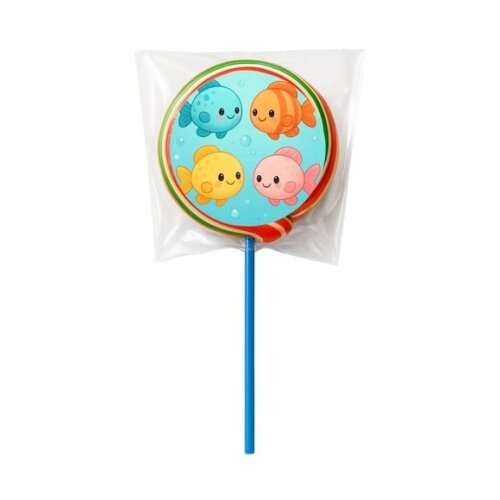 Pirulito Psicodélico Personalizado Peixinhos Baby