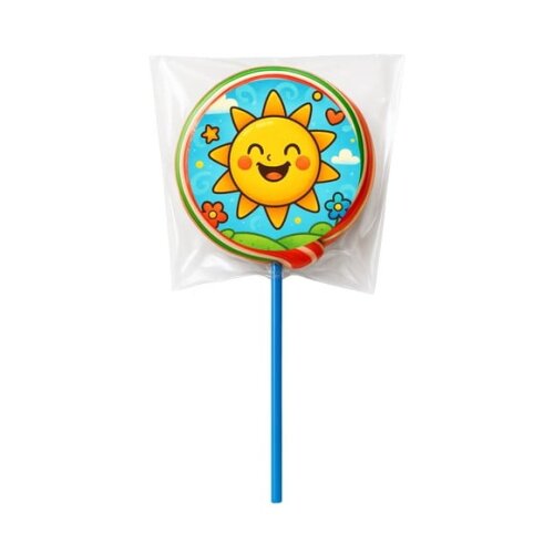 Pirulito Psicodélico Personalizado Sol Sorridente