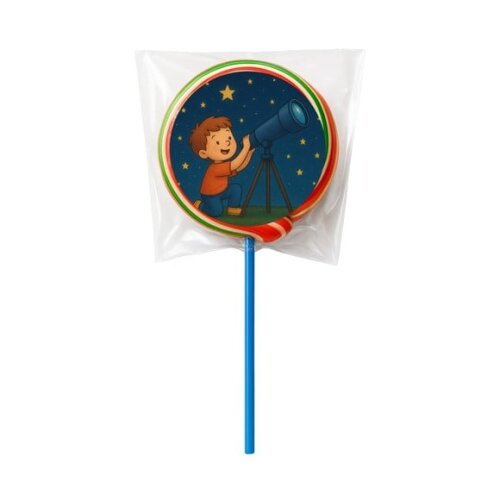 Pirulito Psicodélico Personalizado Telescópio Kids