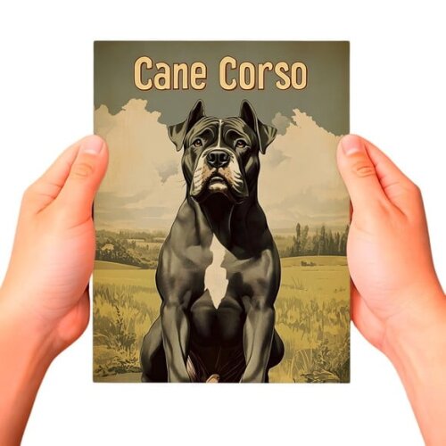 Placa Decorativa Raças Cachorro Vintage Cane Corso
